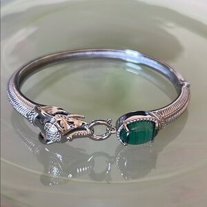 Malachite Silver Bracelet